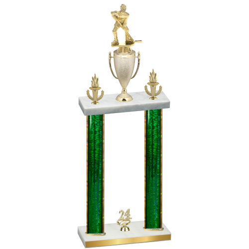 Double Green Glacier Year Hockey Trophy