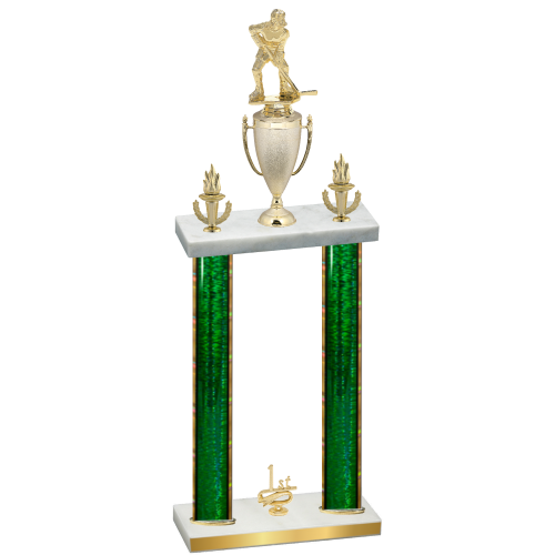 Double Green Glacier First Place Hockey Trophy