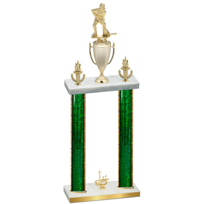Double Green Glacier First Place Hockey Trophy