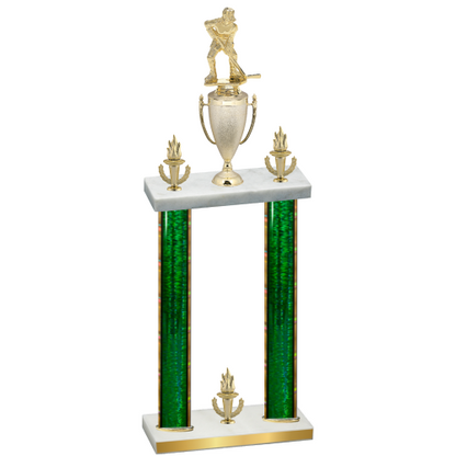 Double Green Glacier Victory Hockey Trophy