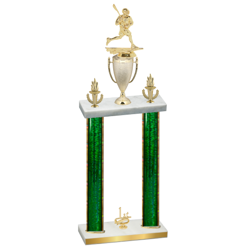 Double Green Glacier First Place Lacrosse Trophy