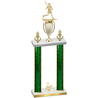 Double Green Glacier Second Place Lacrosse Trophy