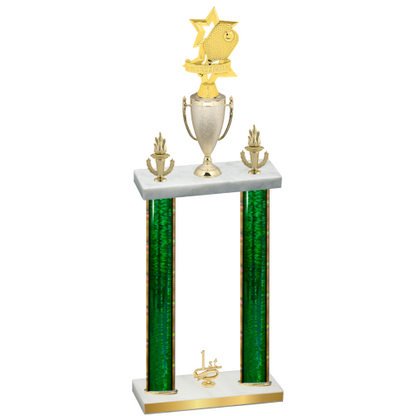 Double Green Glacier First Place Pickleball Trophy