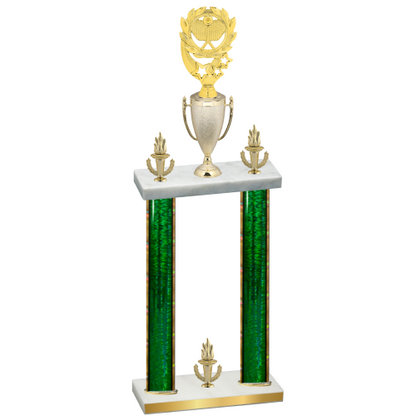 Double Green Glacier Victory Pickleball Trophy