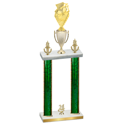 Double Green Glacier Year Pickleball Trophy