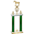 Double Green Glacier First Place Horses Trophy
