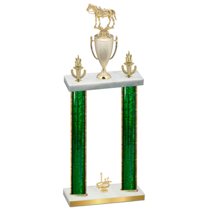 Double Green Glacier First Place Horses Trophy