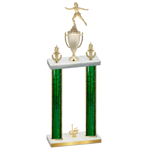 Double Green Glacier First Place Skater Trophy