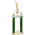 Double Green Glacier Year Basketball Trophy