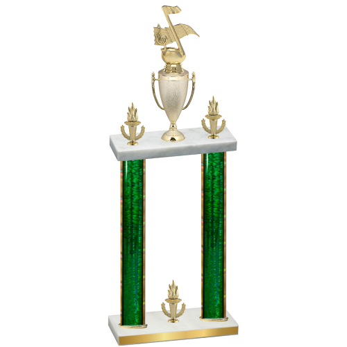 Double Green Glacier Victory Music Trophy
