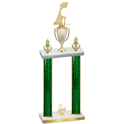 Double Green Glacier Second Place Golf Trophy