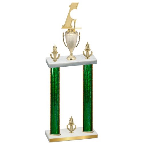 Double Green Glacier Victory Golf Trophy