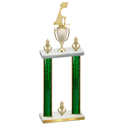 Double Green Glacier Victory Golf Trophy