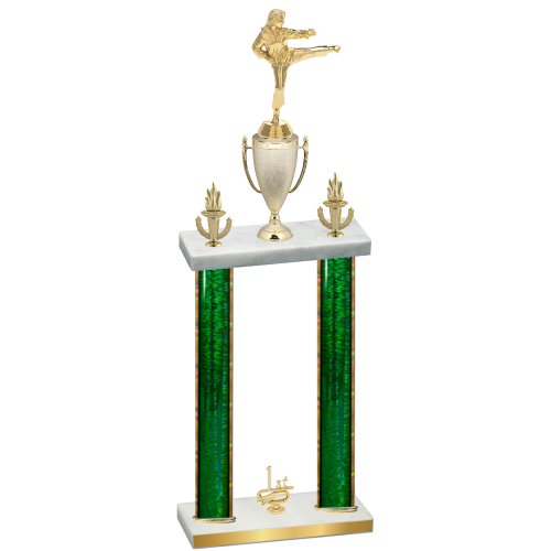 Double Green Glacier First Place Karate Trophy