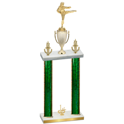 Double Green Glacier First Place Karate Trophy