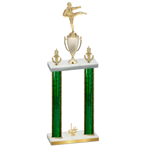 Double Green Glacier First Place Karate Trophy