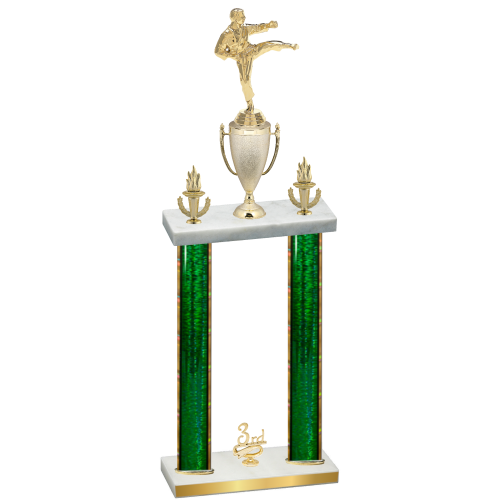 Double Green Glacier Third Place Karate Trophy