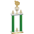 Double Green Carbon Fiber Victory Tennis Trophy