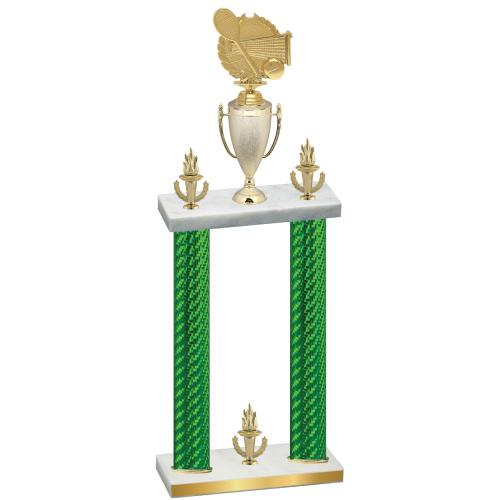 Double Green Carbon Fiber Victory Tennis Trophy