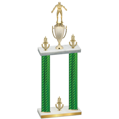Double Green Carbon Fiber Victory Wrestling Trophy