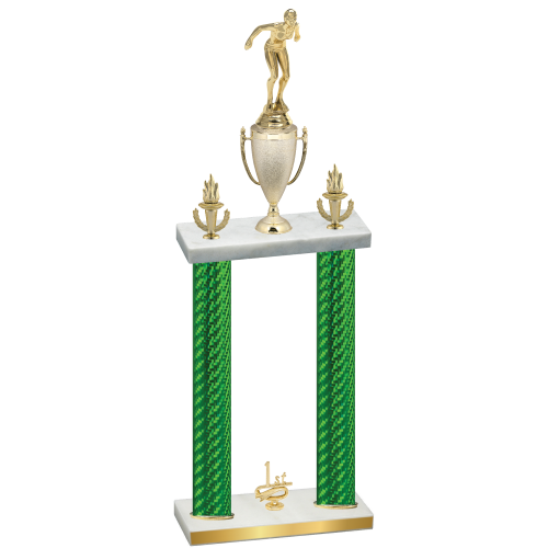 Double Green Carbon Fiber First Place Tennis Trophy