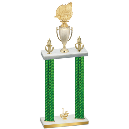Double Green Carbon Fiber First Place Swimming Trophy