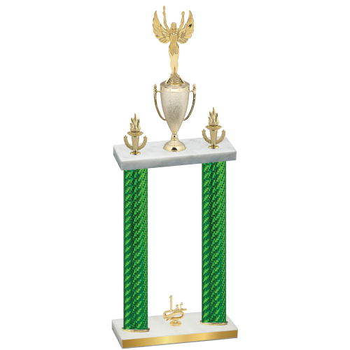 Double Green Carbon Fiber First Place Victory Trophy