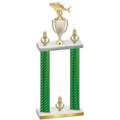 Double Green Carbon Fiber Victory Fishing Trophy