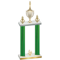 Double Green Carbon Fiber Fourth Place Chess Trophy