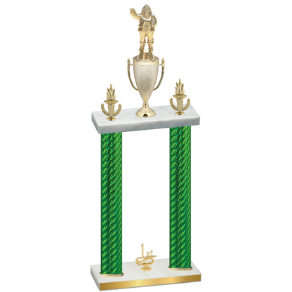 Double Green Carbon Fiber First Place Holiday Trophy