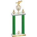 Double Green Carbon Fiber Year Fishing Trophy