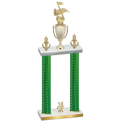 Double Green Carbon Fiber Year Music Trophy