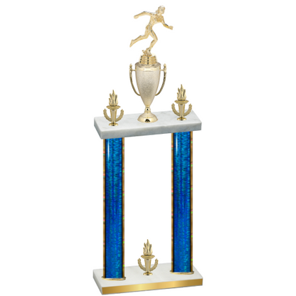 Double Blue Glacier Victory Running Trophy