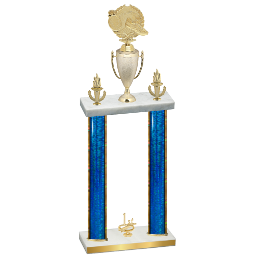 Double Blue Glacier First Place Running Trophy