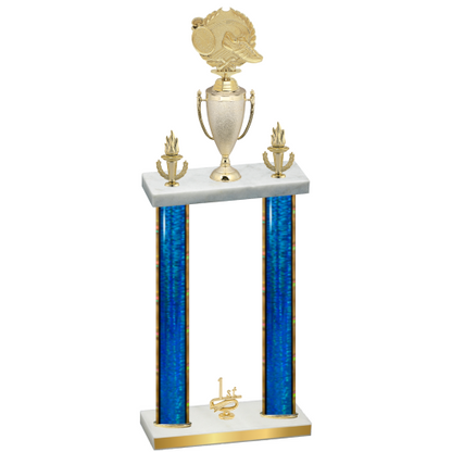 Double Blue Glacier First Place Running Trophy