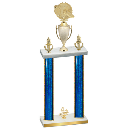 Double Blue Glacier Fourth Place Running Trophy