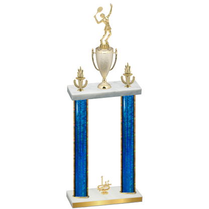 Double Blue Glacier First Place Tennis Trophy