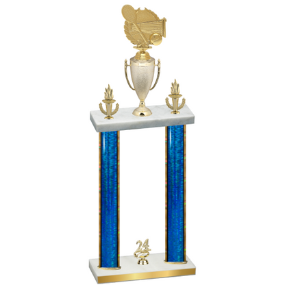 Double Blue Glacier Year Tennis Trophy