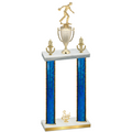 Double Blue Glacier Third Place Bowling Trophy
