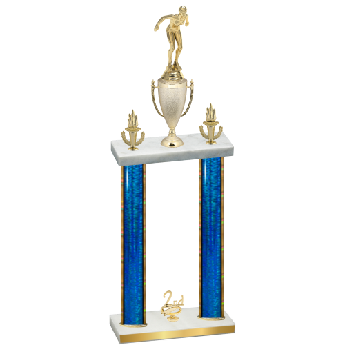 Double Blue Glacier Second Place Tennis Trophy