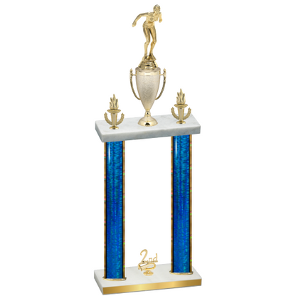 Double Blue Glacier Second Place Tennis Trophy