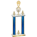 Double Blue Glacier Victory Insert Trophy