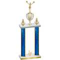 Double Blue Glacier Third Place Cheerleading Trophy