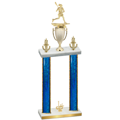 Double Blue Glacier First Place Lacrosse Trophy