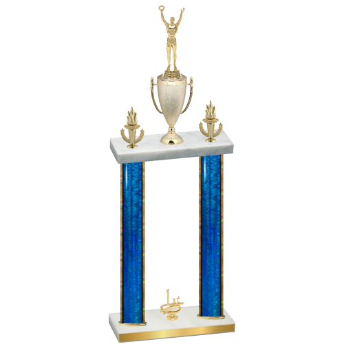 Double Blue Glacier First Place Victory Trophy