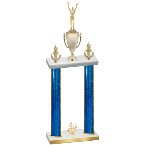 Double Blue Glacier Fourth Place Victory Trophy