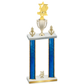 Double Blue Glacier Year Pickleball Trophy