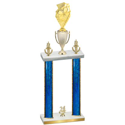 Double Blue Glacier Year Pickleball Trophy