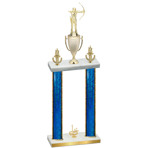 Double Blue Glacier First Place Archery Trophy