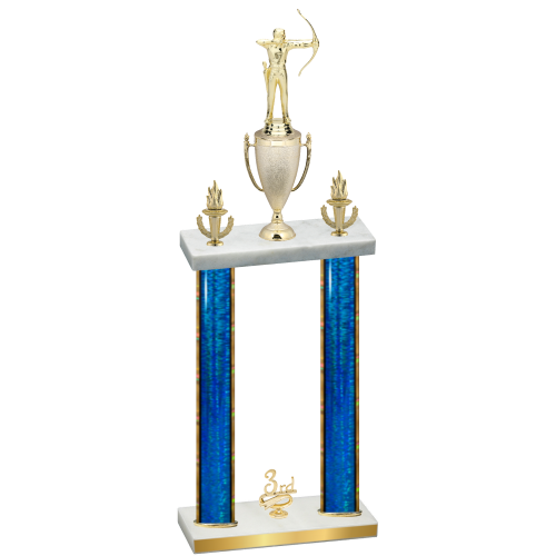 Double Blue Glacier Third Place Archery Trophy